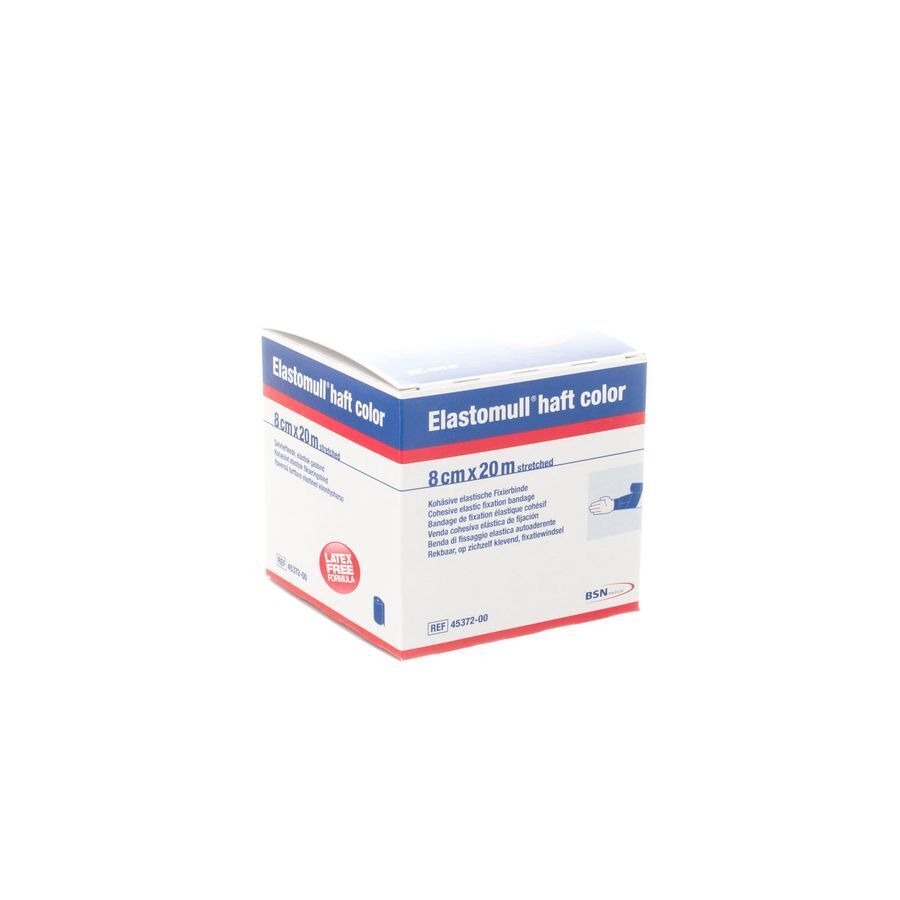 Elastomull Haft S/latex 8cmx20m Bleu 4537200