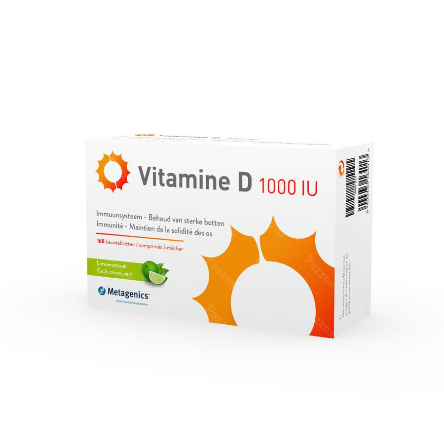 Vitamine D 1000iu Metagenics Comp 168