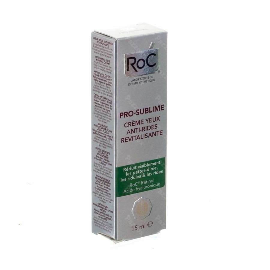 Roc Pro-sublime Cr Yeux A/rides Revitalisante 15ml