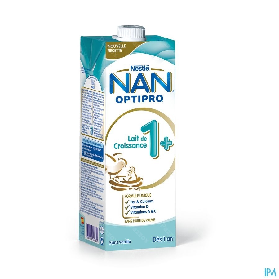 Nan Optipro Lait de Croissance 1+ Bébé 1+ An 1L