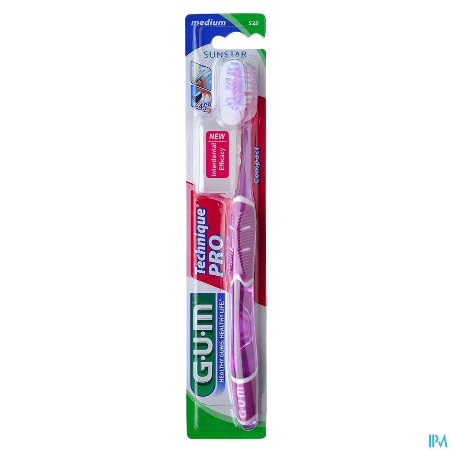Gum Technique Pro Compact Medium Brosse Dents 528