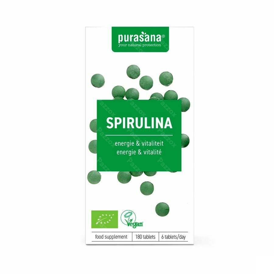 Purasana Vegan Spirulina Bio Comp 180