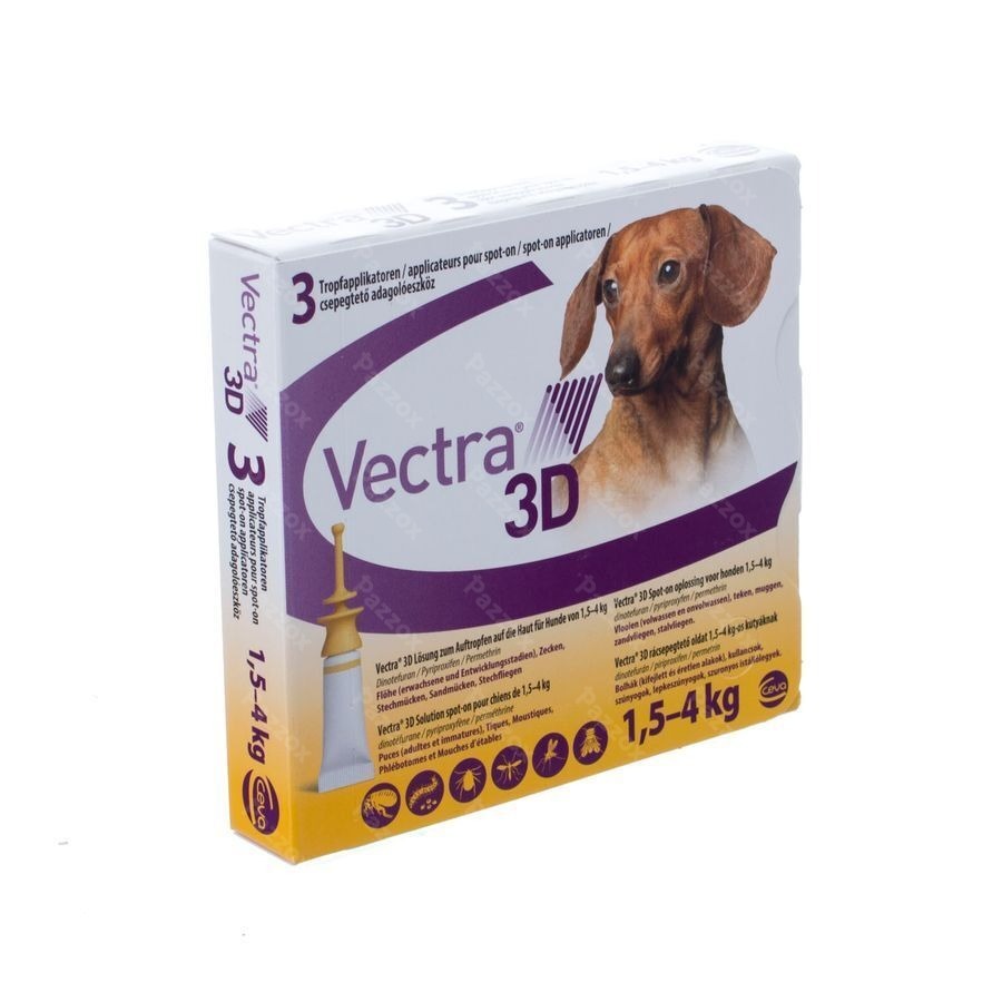 Vectra 3d Sol Spot-on Chien Pipet 3x0,8ml