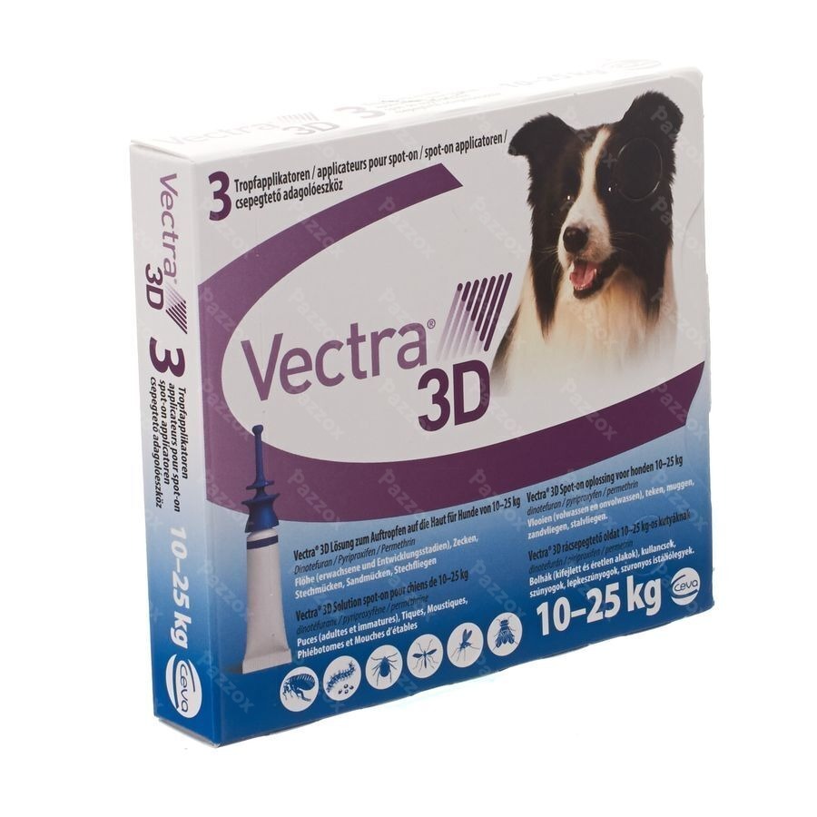 Vectra 3d Sol Spot-on Chien Pipet 3x3,6ml