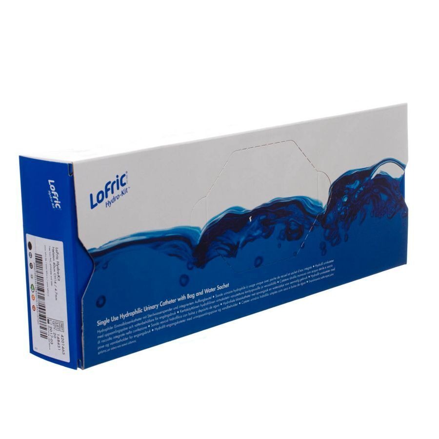 Lofric Hydro-kit Nel.s/pvc +eau+poche 40cm Ch14 20
