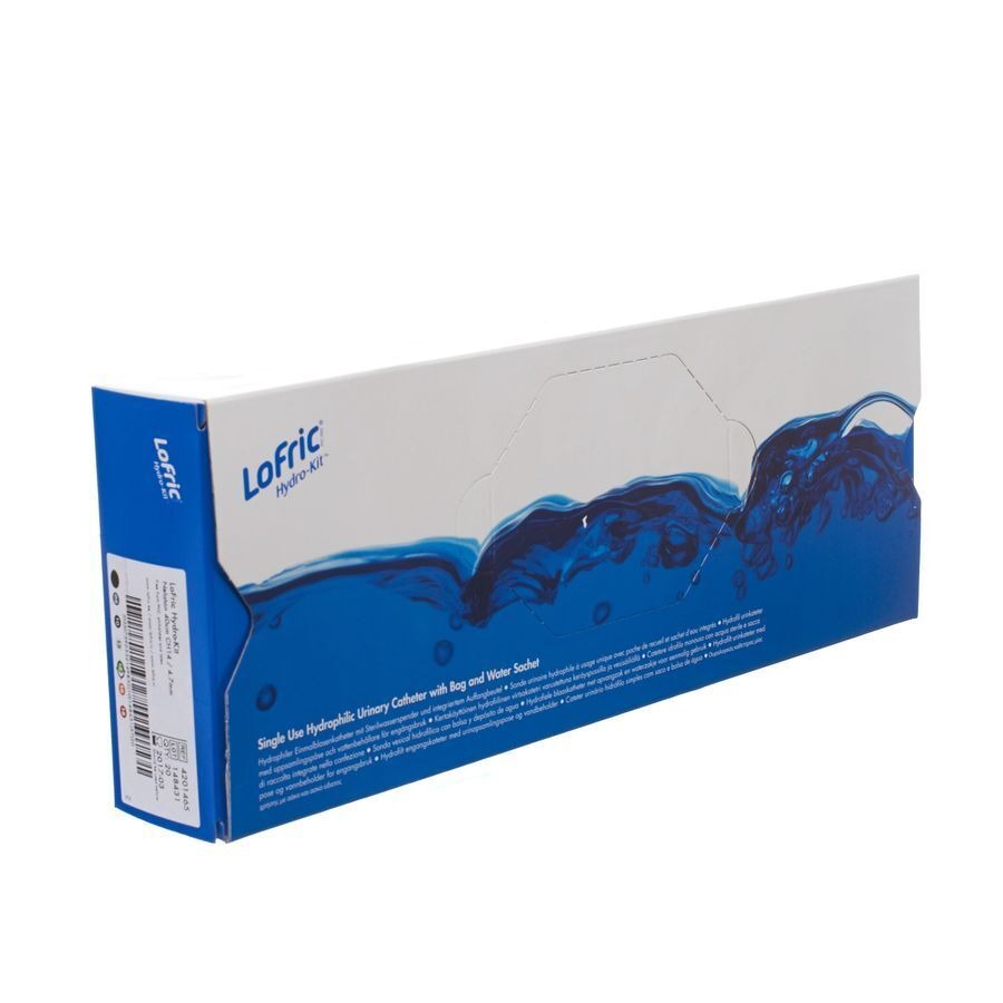 Lofric Hydro-kit Nel.s/pvc +eau+poche 40cm Ch14 20