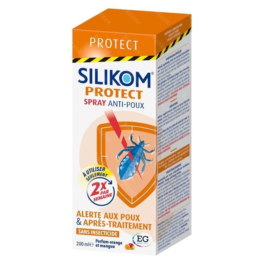 Silikom Protect Spray Anti-Poux Sans Insecticides 200ml