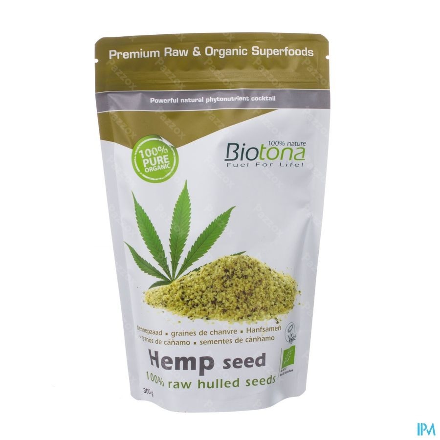 Biotona Hemp Raw Hulled Seed 300g
