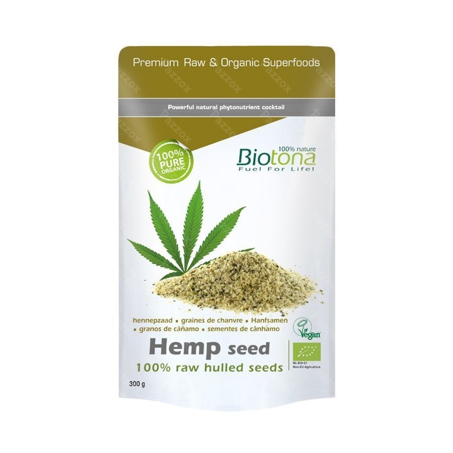 Biotona Hemp Raw Hulled Seed 300g