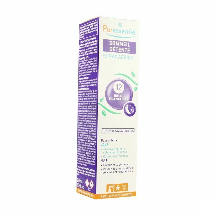 Puressentiel Sommeil Detente Spray 12 Hle Ess200ml