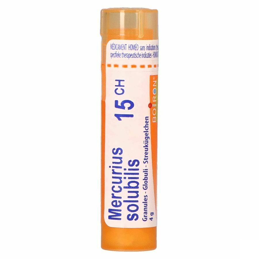 Boiron Mercurius Solubilis 15CH Granules 4g