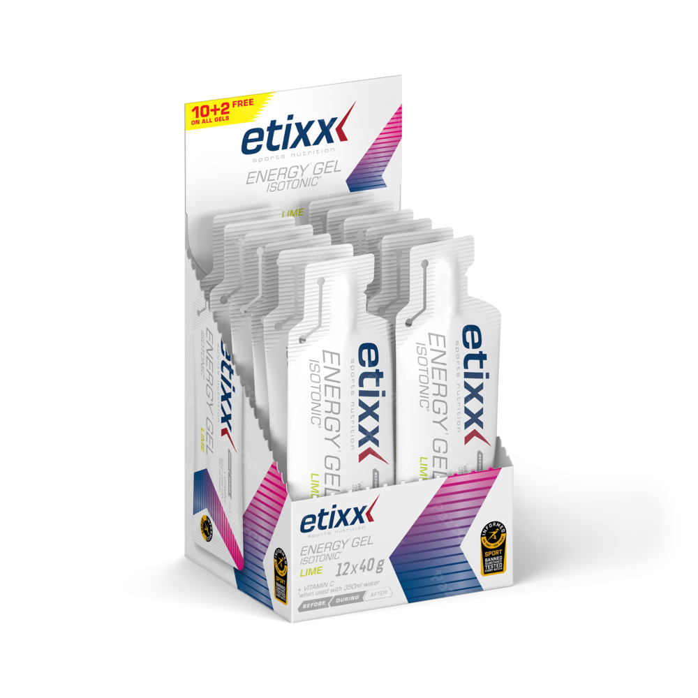 Etixx Isotonic Energy Gel Lime 12x40g