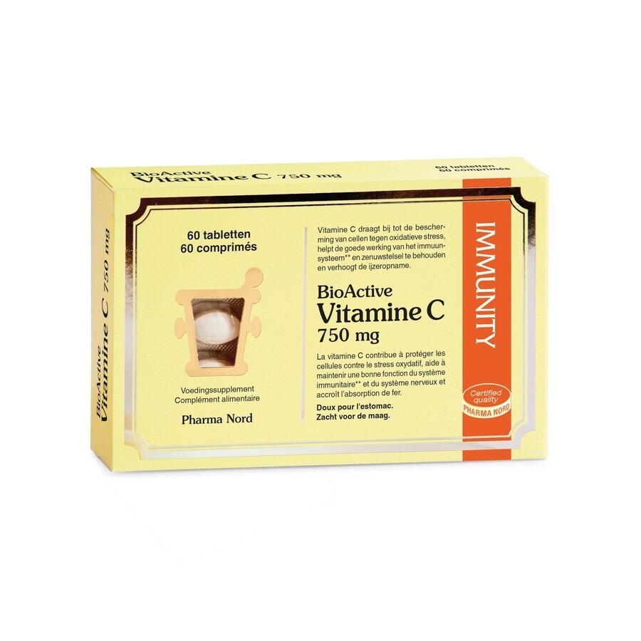 BioActive Vitamine C 750mg 60 Comprimés