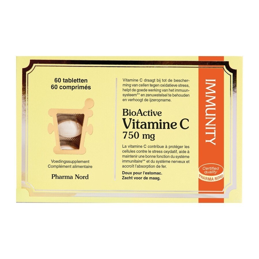 BioActive Vitamine C 750mg 60 Comprimés