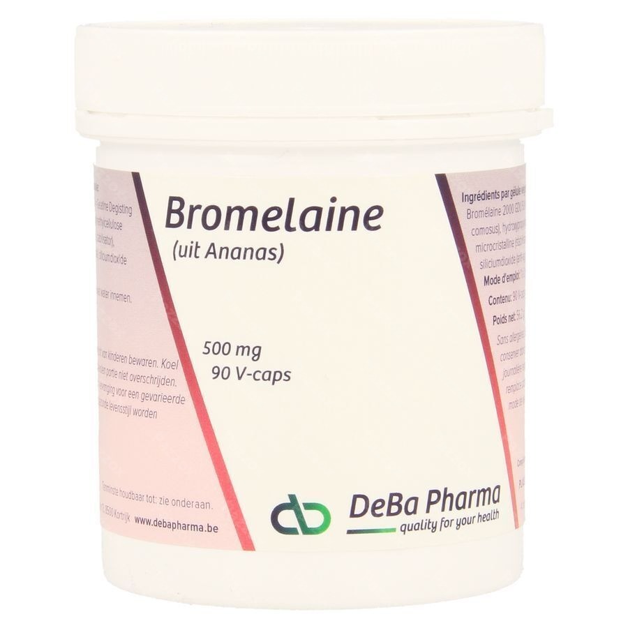 Bromelaine 500mg V-caps 90 Deba