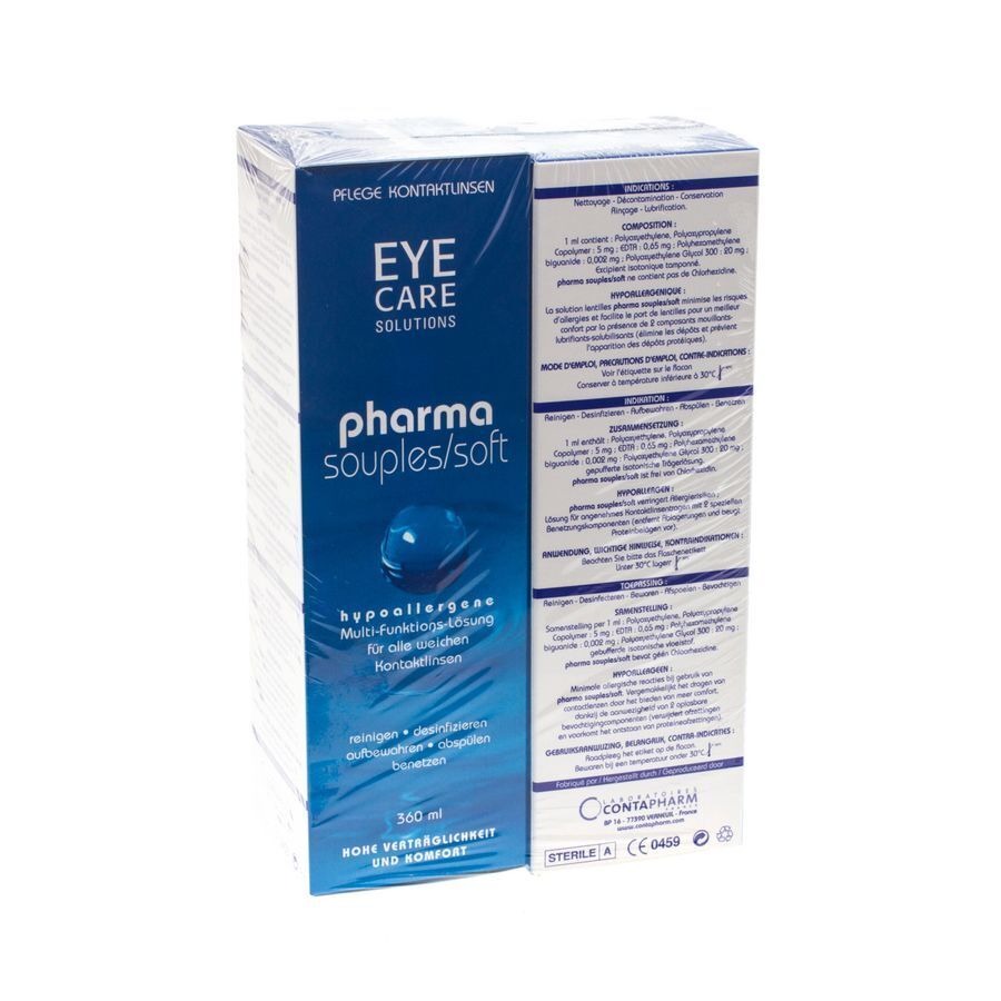 Eye Care Pharma Souple Duo Pack Sol Entret.2x360ml