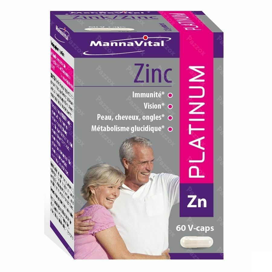 Mannavital Zinc Platinum V-caps 60