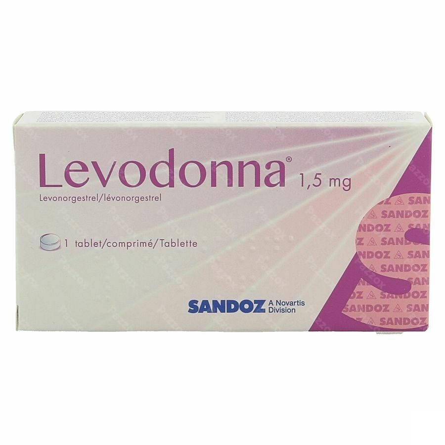 Levodonna 1,5mg Sandoz Comp 1 X 1,5mg