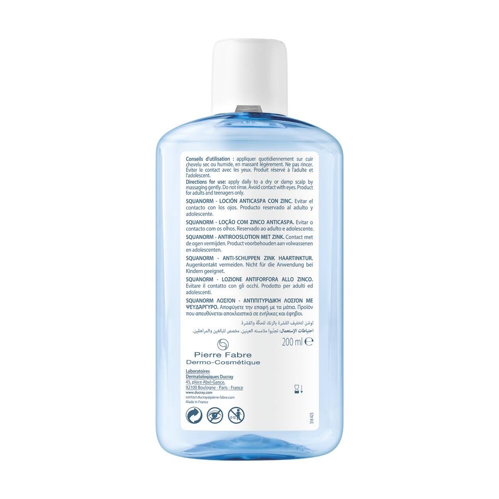 Ducray Squanorm Lotion A/pellicul. Zinc 200ml