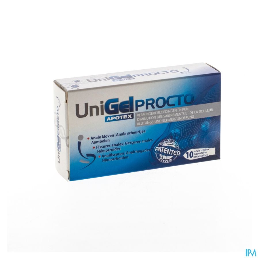 Unigel Apotex Procto Suppo 10