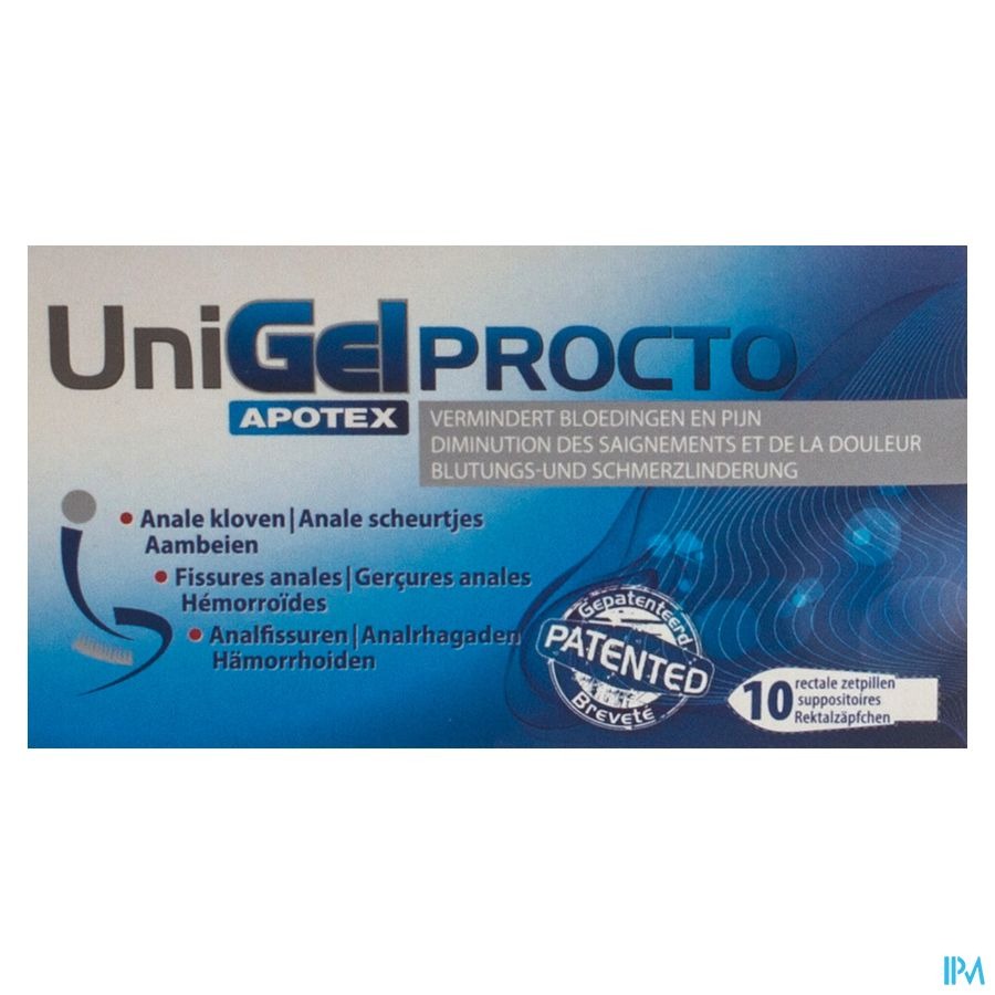 Unigel Apotex Procto Suppo 10
