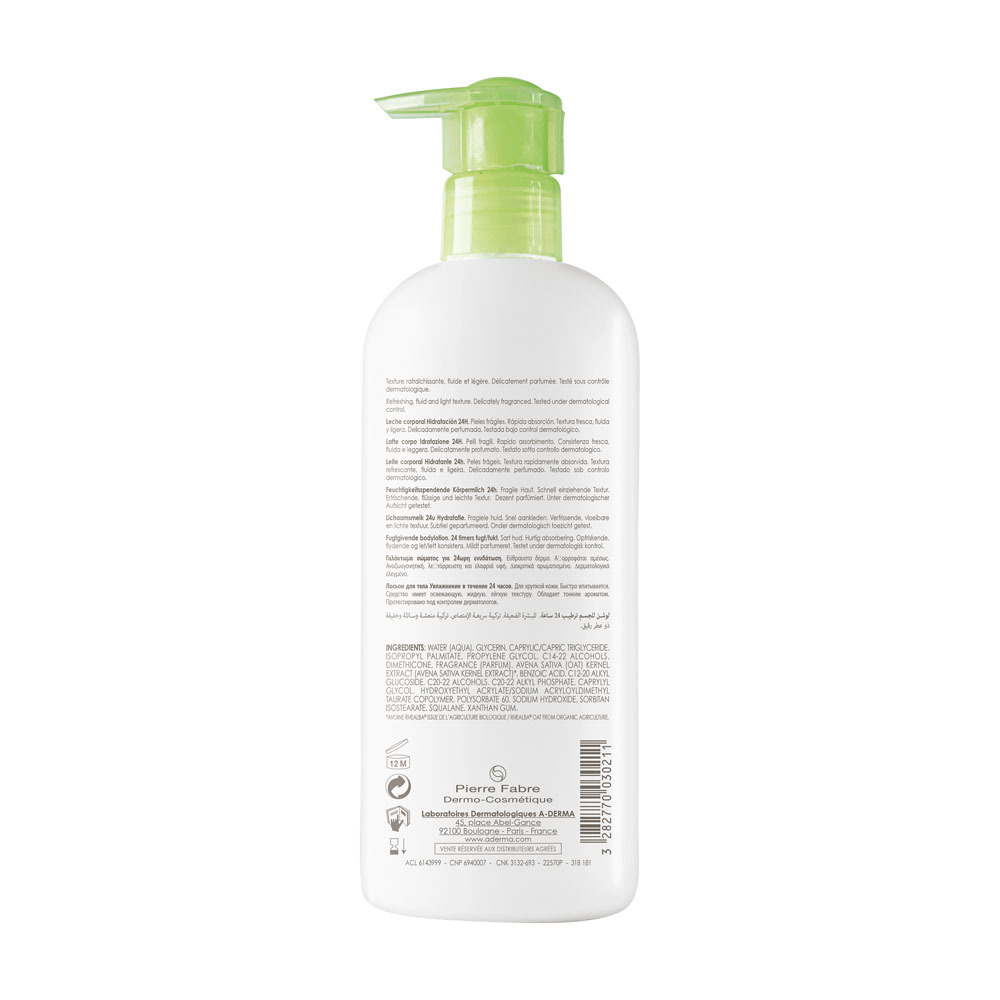 A-Derma Lait Corps Hydratant Avoine 400ml