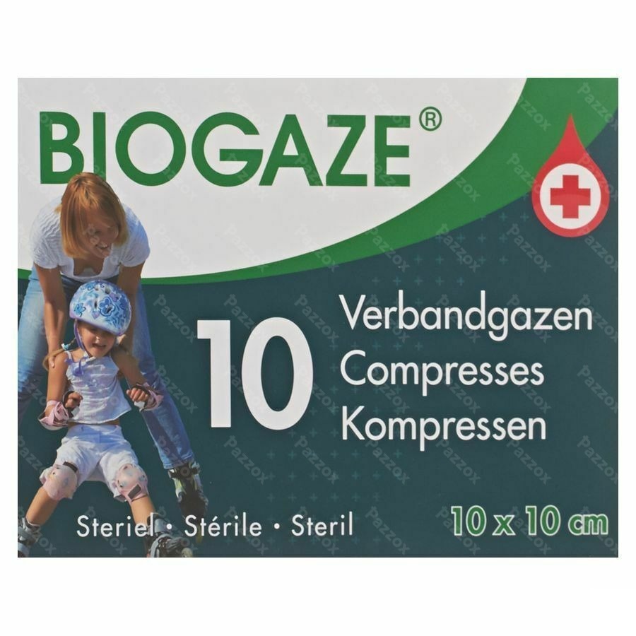 Biogaze 10 Compresses 10 x10 cm