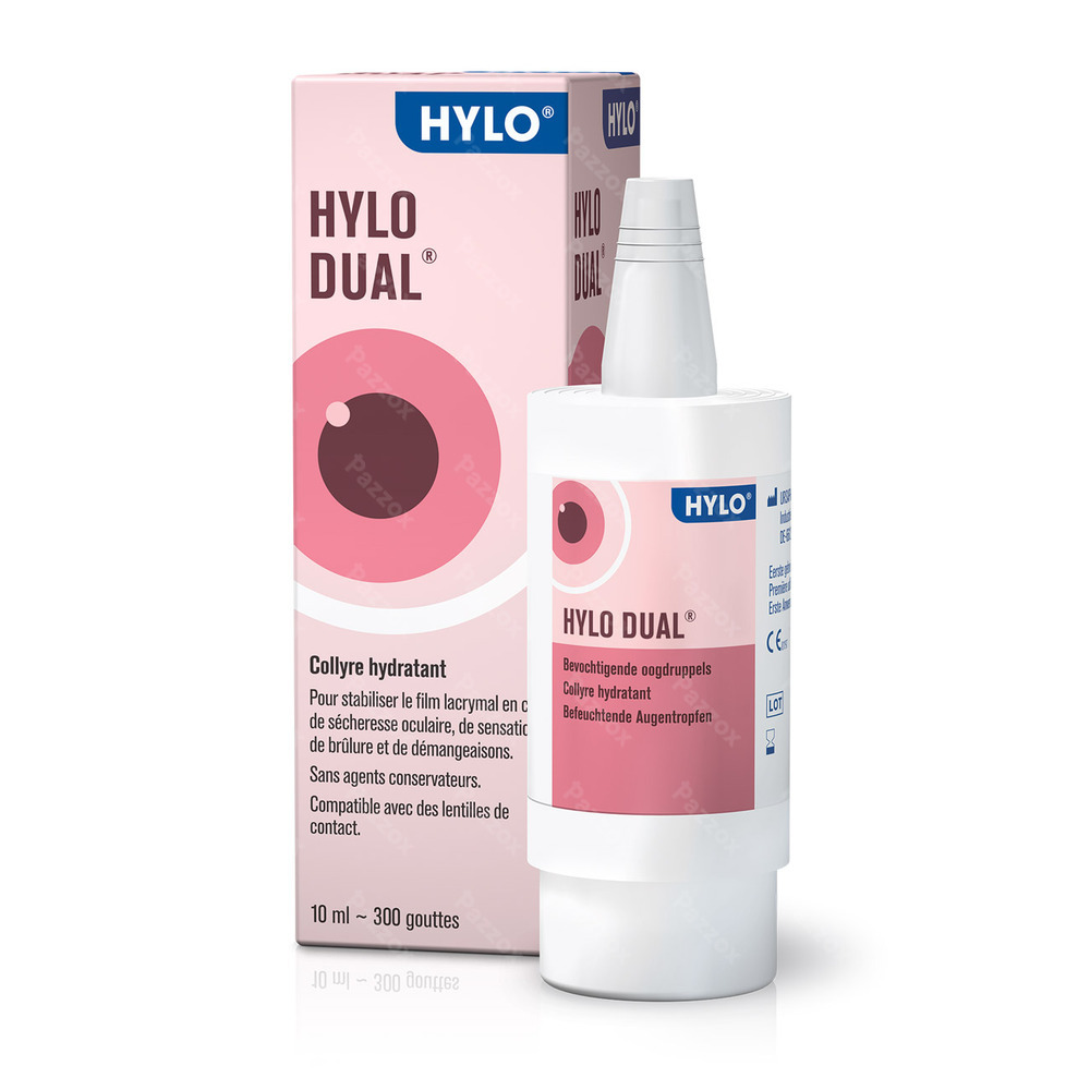 HYLO-Dual Gutt Oculaires 10Ml