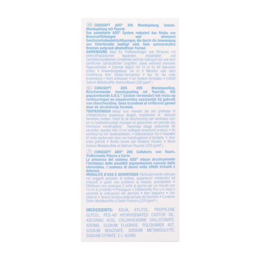 Curasept Bain De Bouche 0,05% 200ml