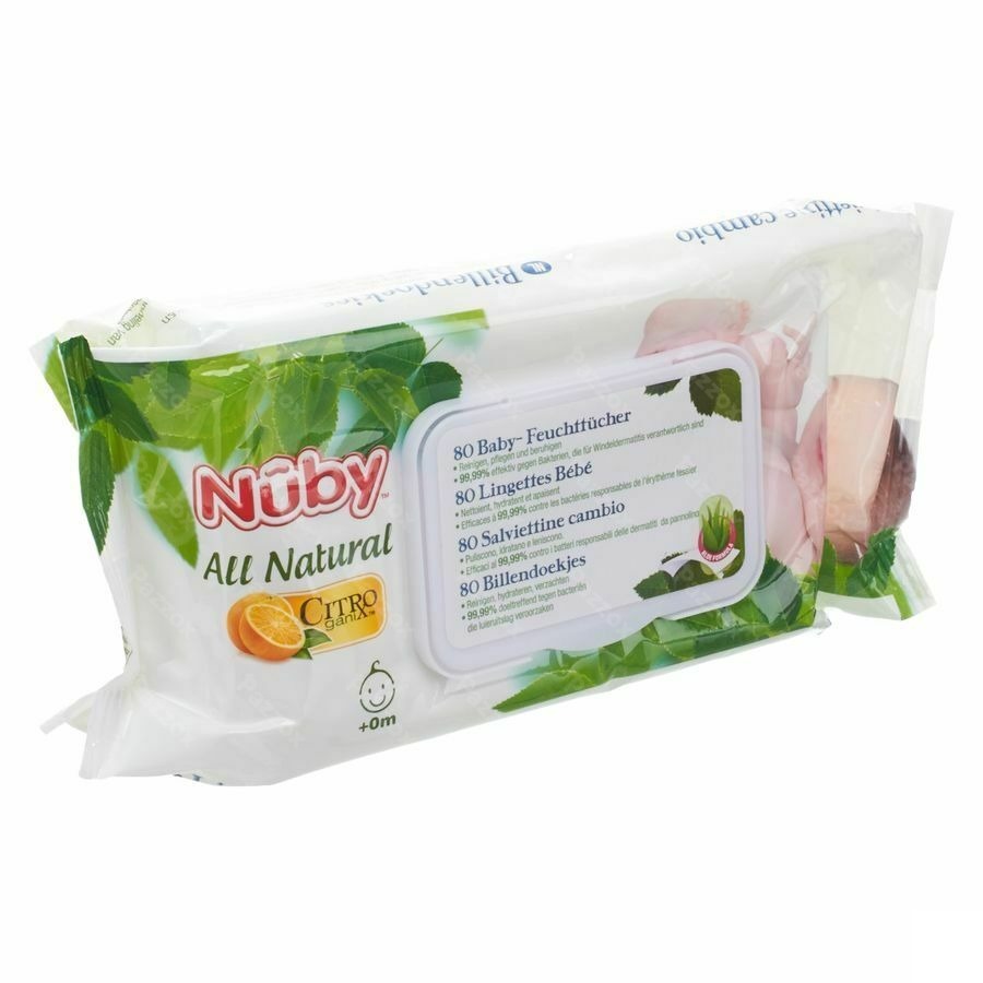 Nûby NT Lingettes pour le change – 80 lingettes - 0m+