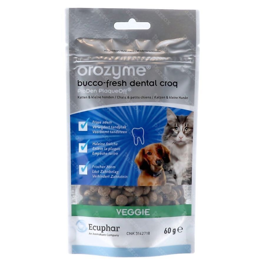 Orozyme Bucco-fresh Dental Croq Dog&cat <10kg 60g
