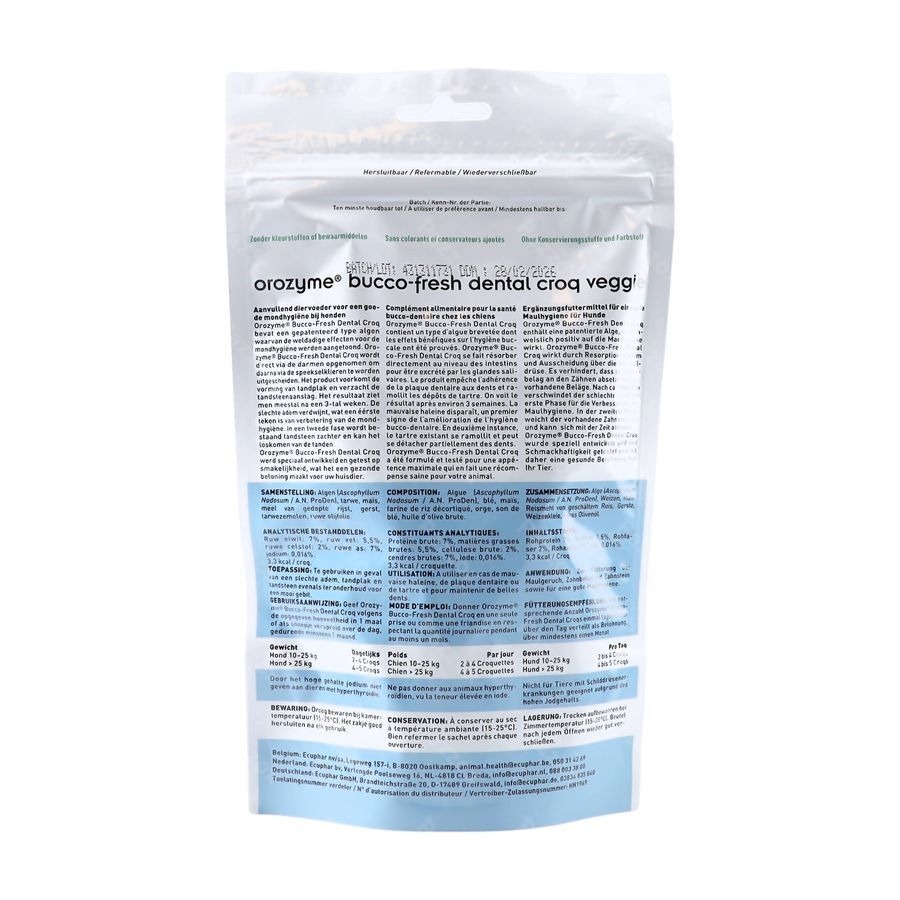 Orozyme Bucco-fresh Dental Croq Dog >10kg 150g