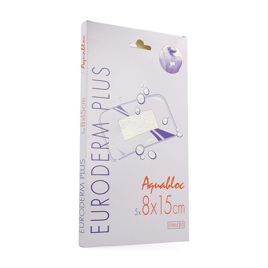 Euroderm Plus 8x15cm 5 Pansement Steril Wtp