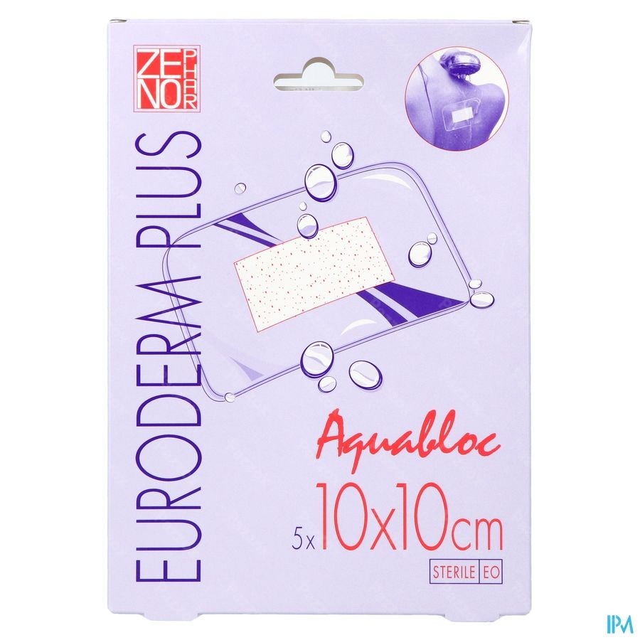 Euroderm Plus 10x10cm 5 Pansement Steril Wtp