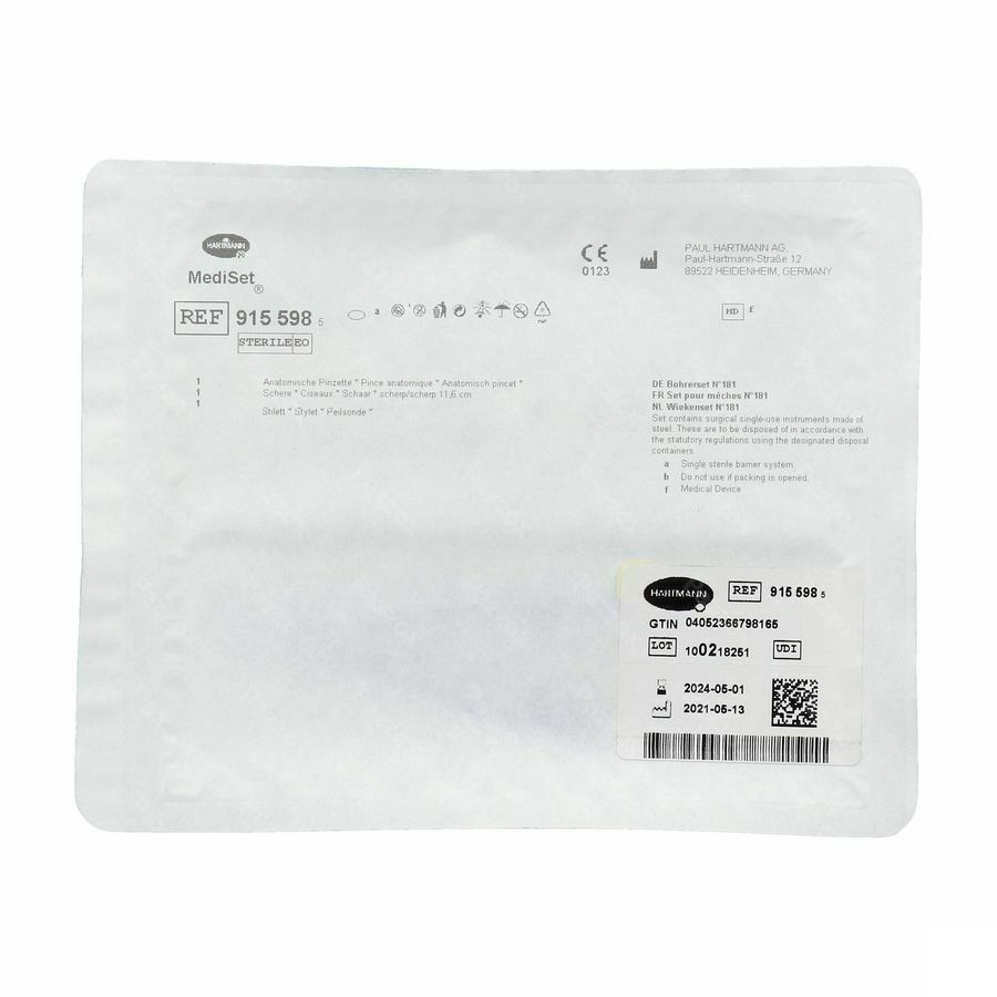 Mediset 181 Set Pour Mèches 1 Pièce