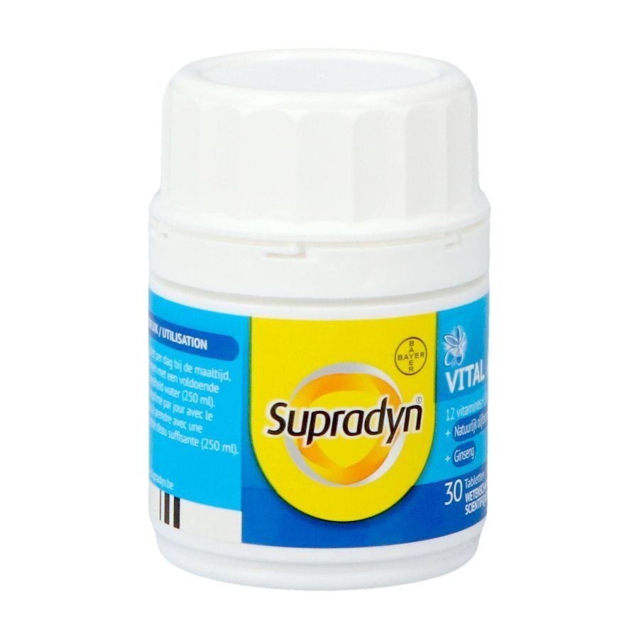 Supradyn Vital 50+ Multivitamine Avec Ginseng 30 Comprimés