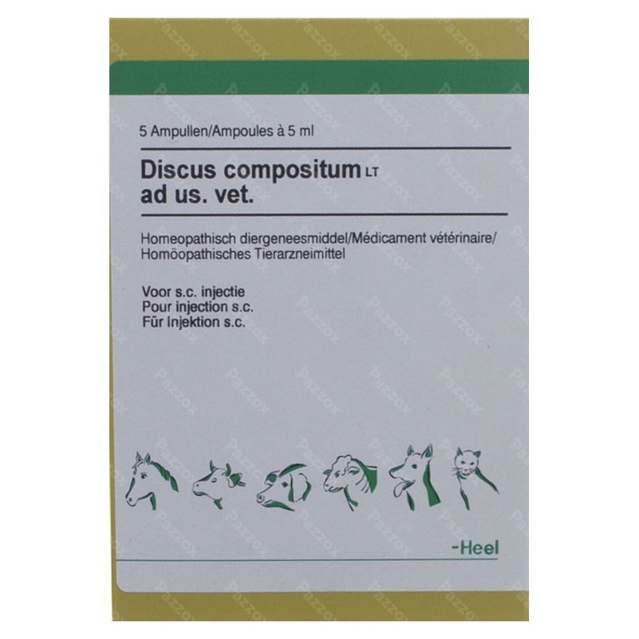 Discus Compositum Lt Ad Us.vet Amp 5x5,0ml