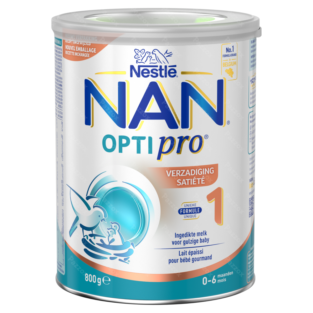 Nan Satiété 1 Lait pour Nourrissons épaissi Bébé 0-6 Mois 800g