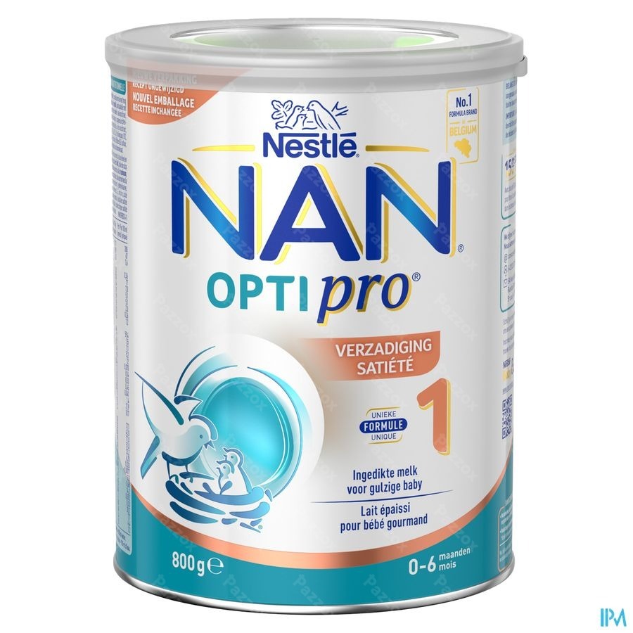 Nan Satiété 1 Lait pour Nourrissons épaissi Bébé 0-6 Mois 800g
