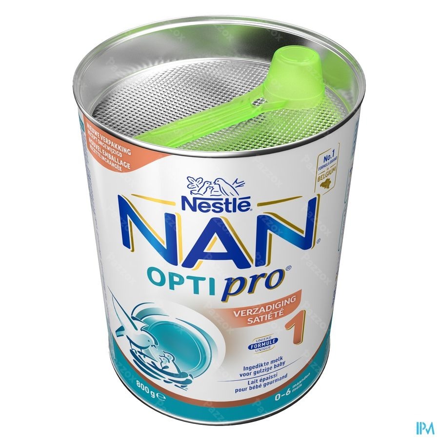 Nan Satiété 1 Lait pour Nourrissons épaissi Bébé 0-6 Mois 800g