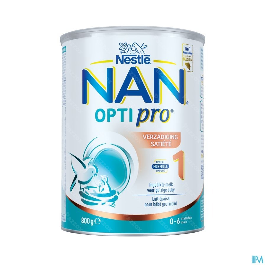 Nan Satiété 1 Lait pour Nourrissons épaissi Bébé 0-6 Mois 800g