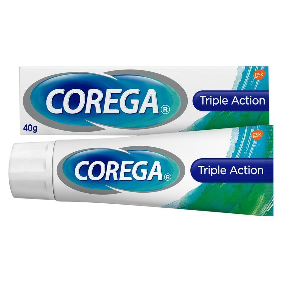 Corega Triple Active Cr Adh Prothese Dentaire 40g