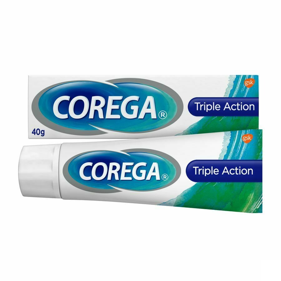 Corega Triple Active Cr Adh Prothese Dentaire 40g