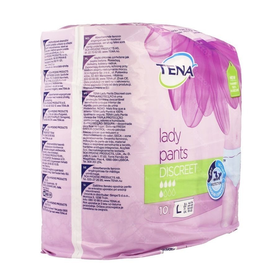 Tena Lady Pants Discreet Large 10 795610
