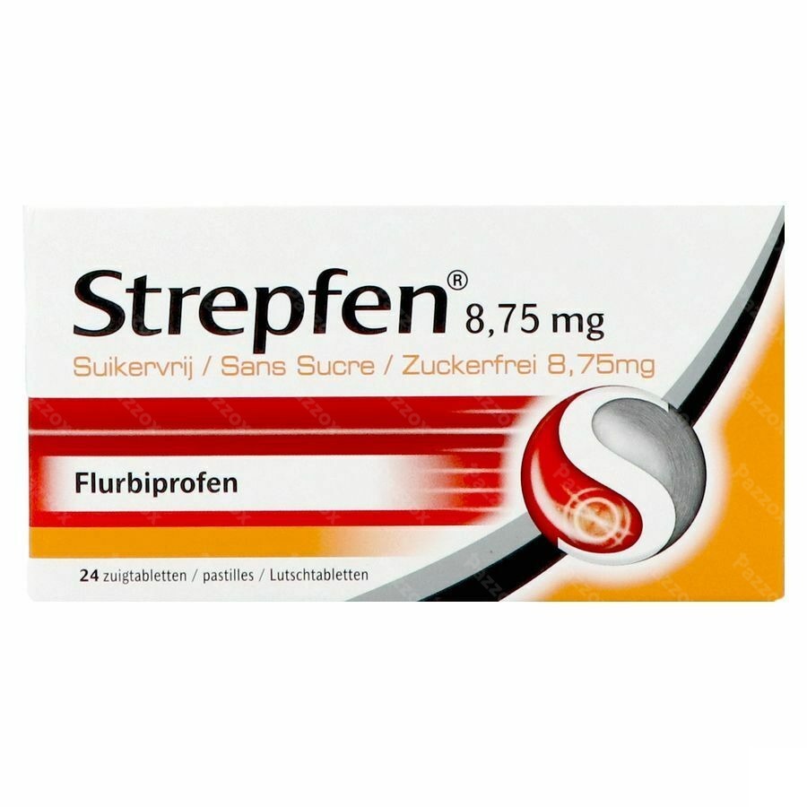 Strepfen 8,75mg S/sucre Past 24
