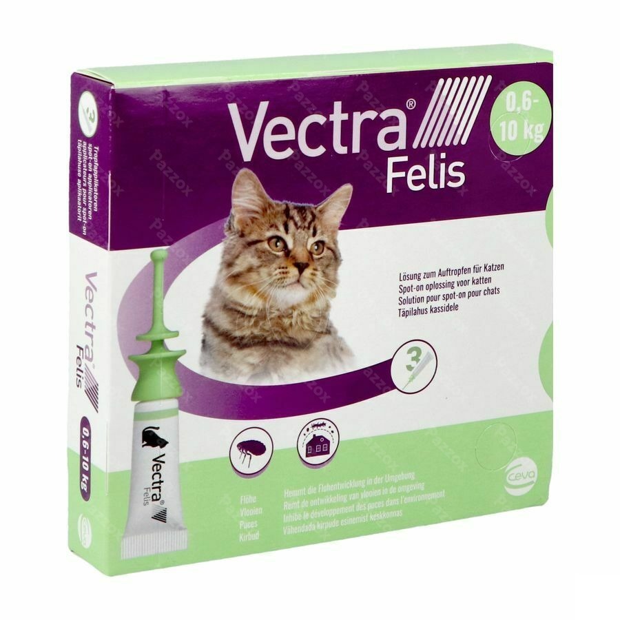 Vectra Felis 423mg/42,3mg Sol Spot-on Chat 3
