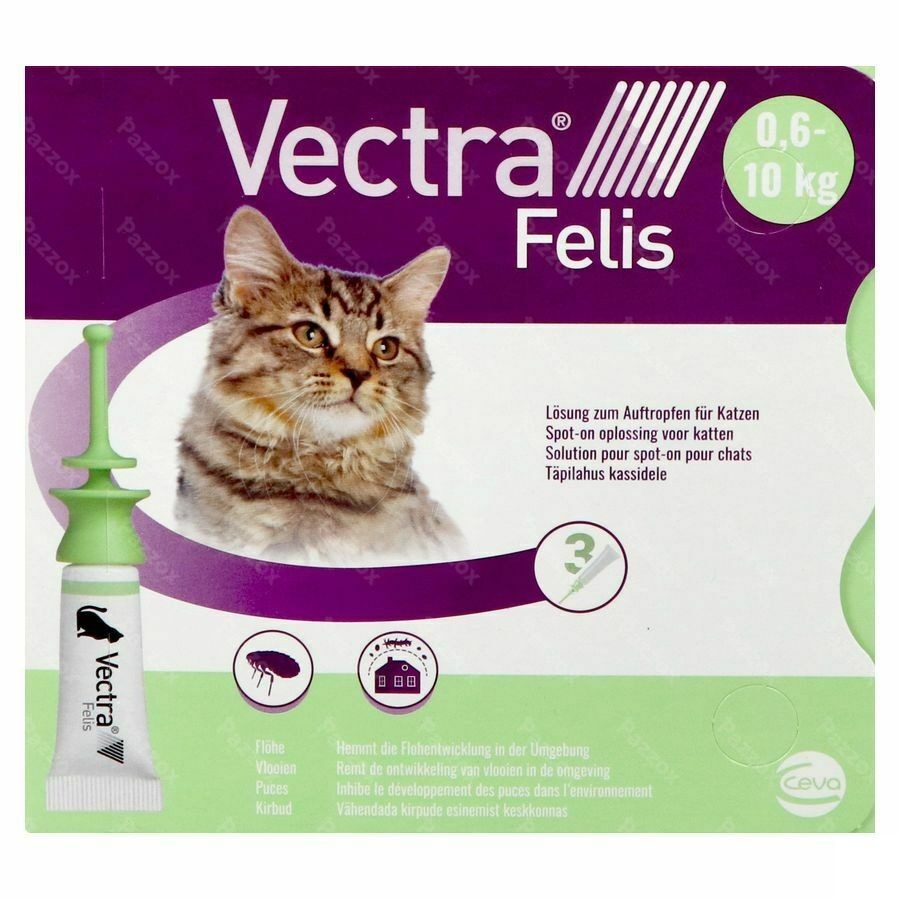 Vectra Felis 423mg/42,3mg Sol Spot-on Chat 3