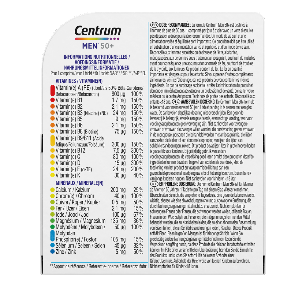 Centrum Men 50+ Comp 30