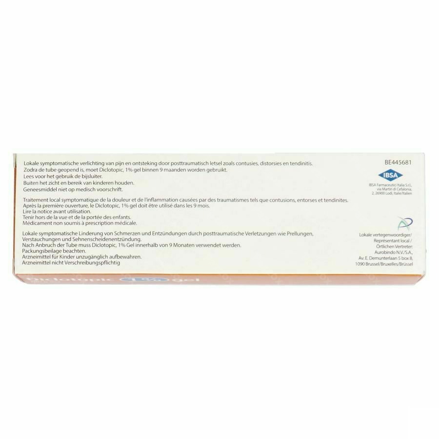Diclotopic 1% Gel Tube 100 Gr