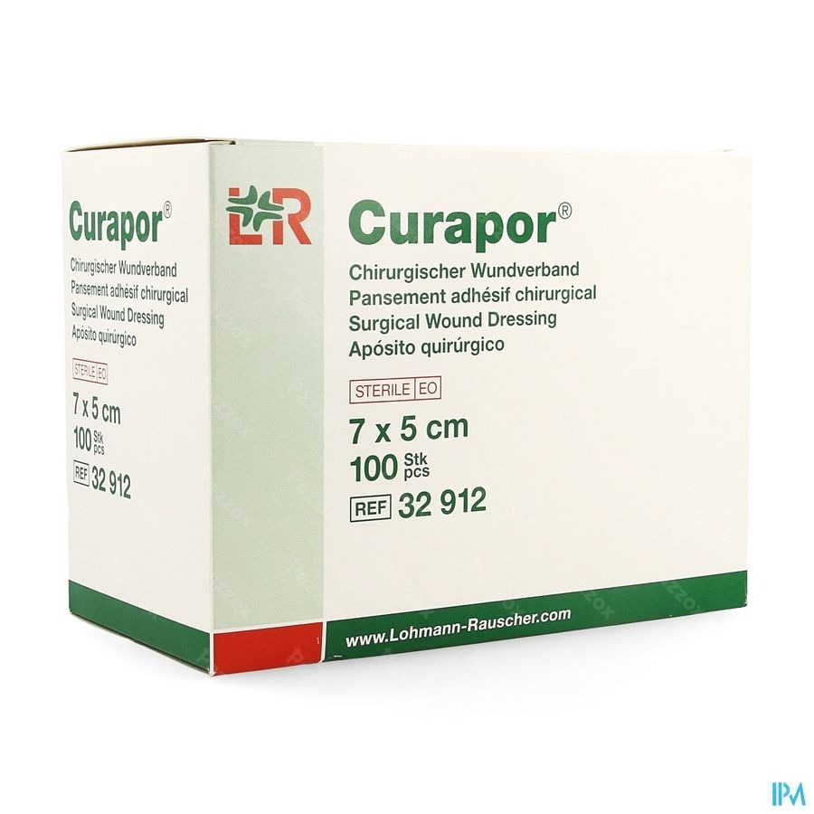 Curapor Pans Chirurg. Steril 7cmx 5cm 100 32912